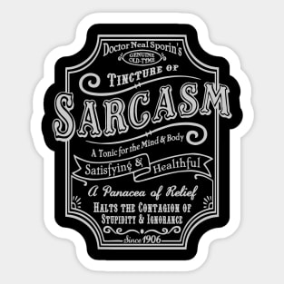 Olde Tyme Sarcasm Sticker